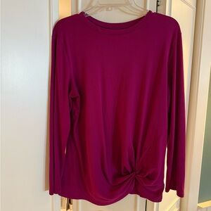 Women’s Lands End Casual Top w/ Cute Waist Knot Detail!